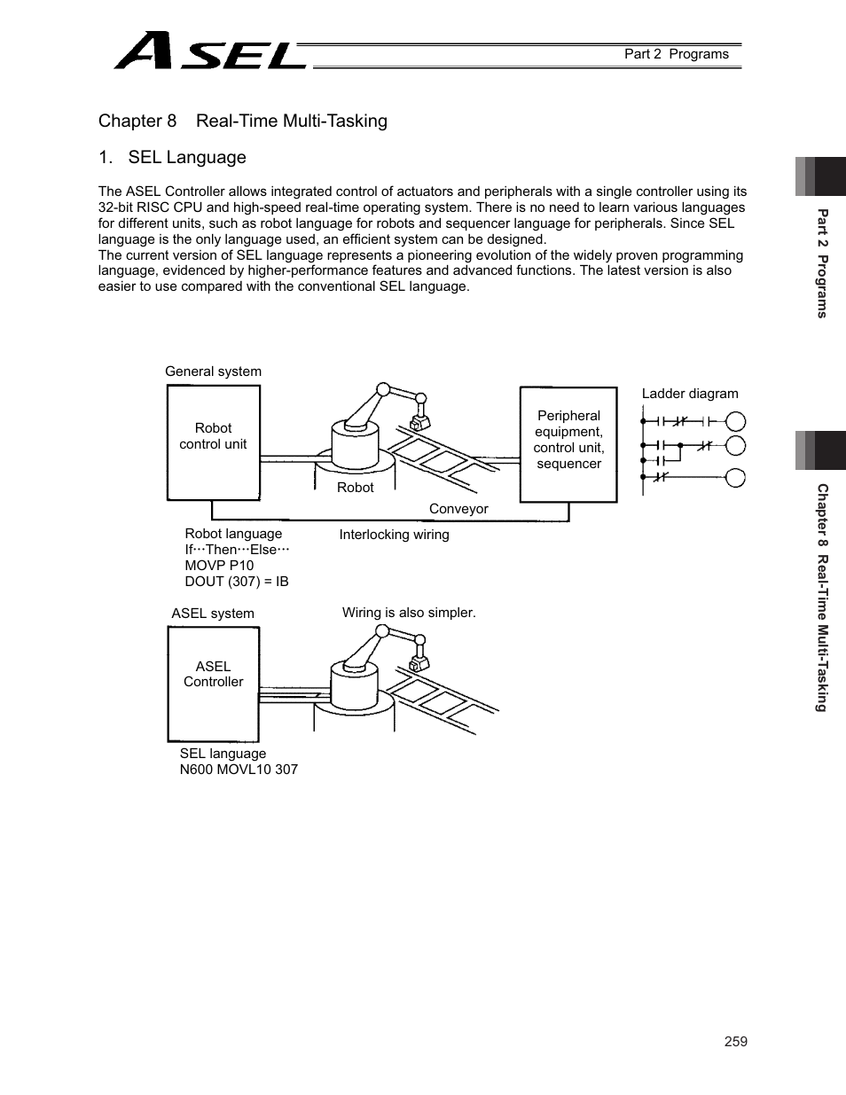 Chapter 8 real-time multi-tasking, Sel language, Chapter 8 real-time multi-tasking 1. sel language | IAI America ASEL User Manual | Page 281 / 468