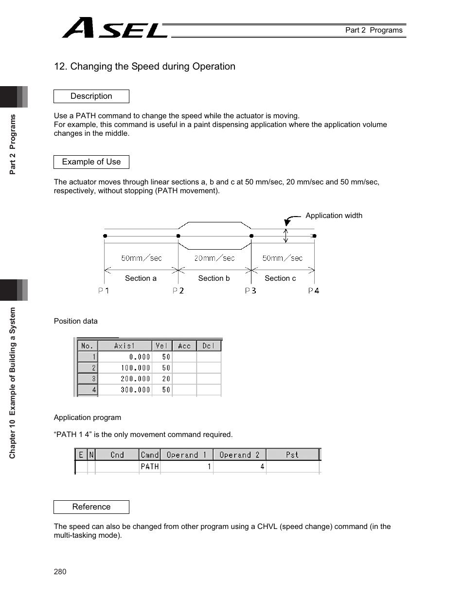 Changing the speed during operation | IAI America ASEL User Manual | Page 302 / 468