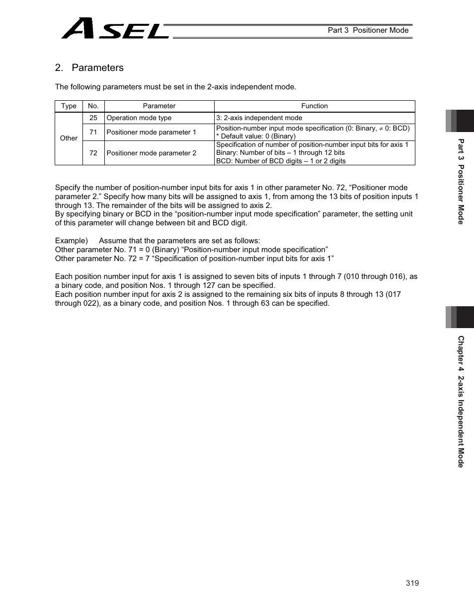 Parameters | IAI America ASEL User Manual | Page 341 / 468
