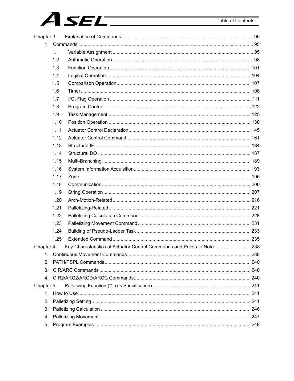 IAI America ASEL User Manual | Page 9 / 468