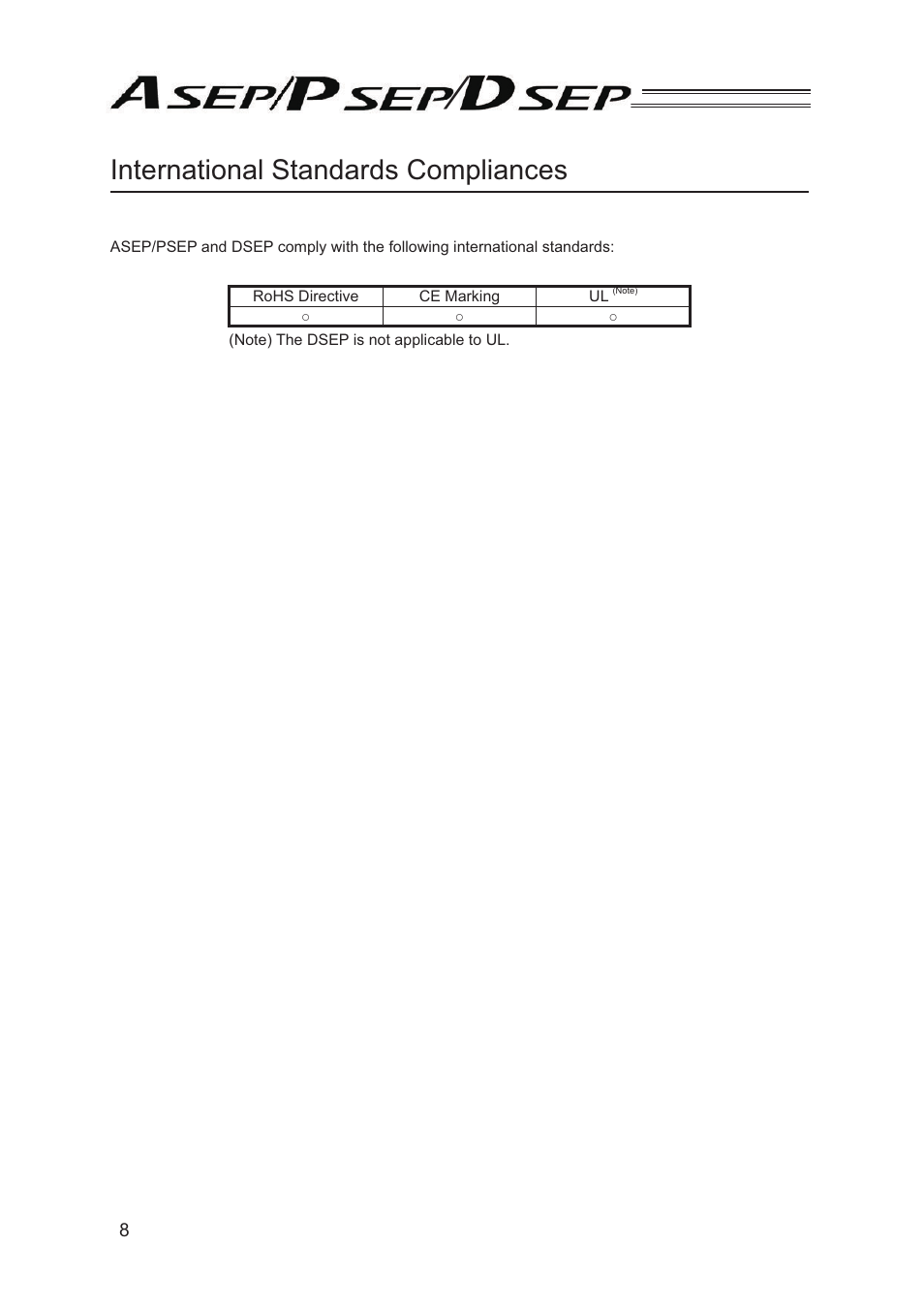 International standards compliances | IAI America PSEP User Manual | Page 14 / 116