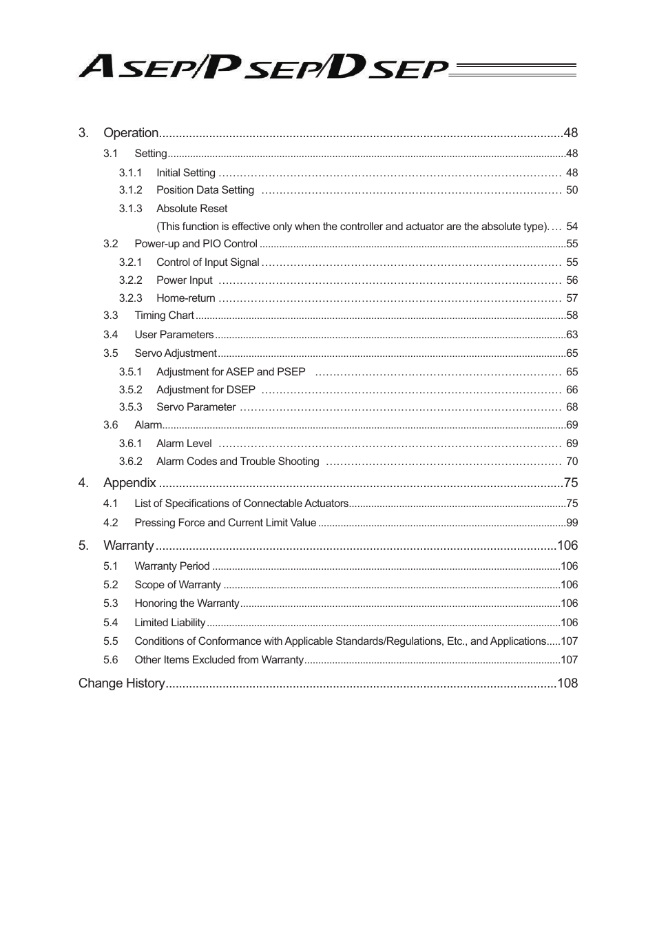 IAI America PSEP User Manual | Page 6 / 116