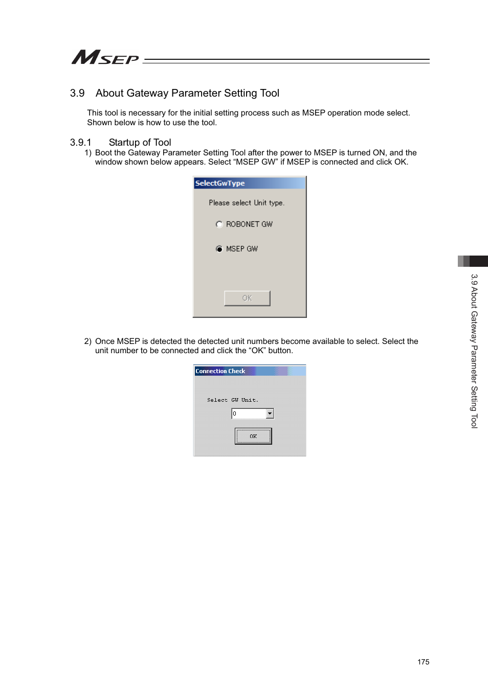 9 about gateway parameter setting tool | IAI America MSEP User Manual | Page 183 / 296