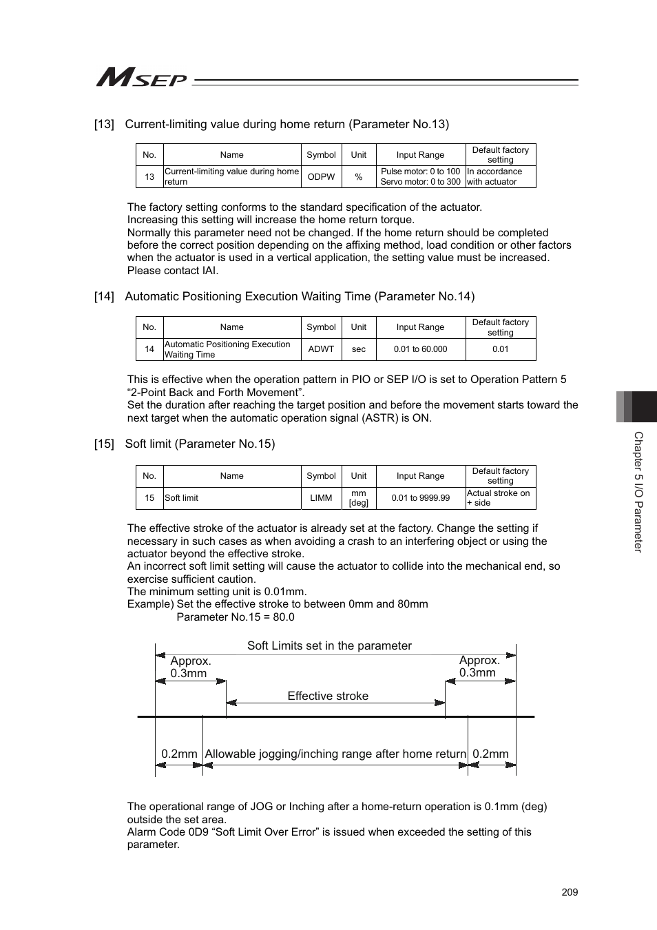 IAI America MSEP User Manual | Page 217 / 296