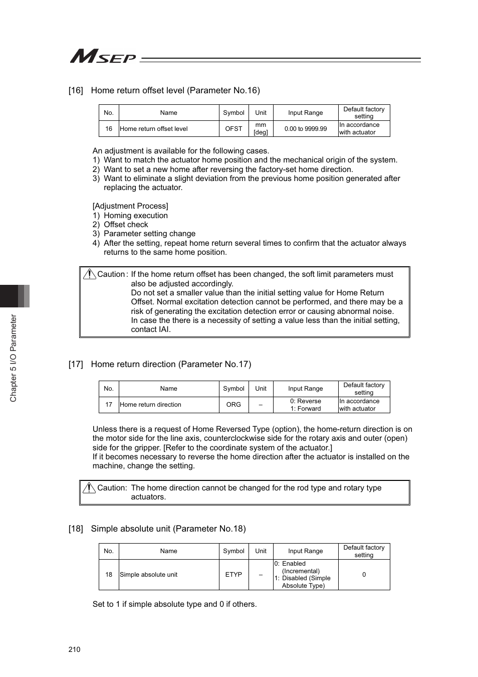 IAI America MSEP User Manual | Page 218 / 296