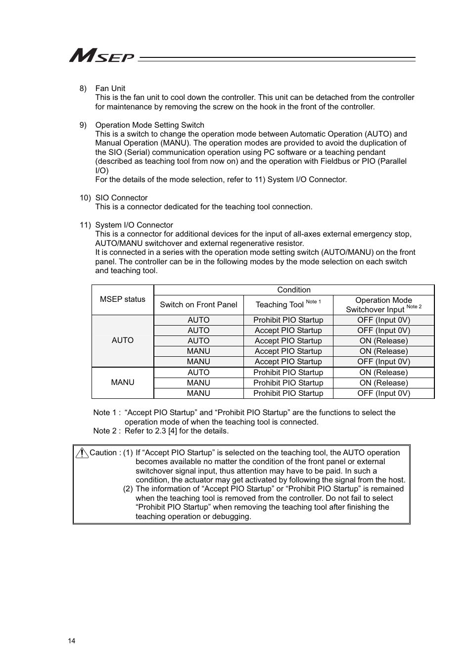 IAI America MSEP User Manual | Page 22 / 296