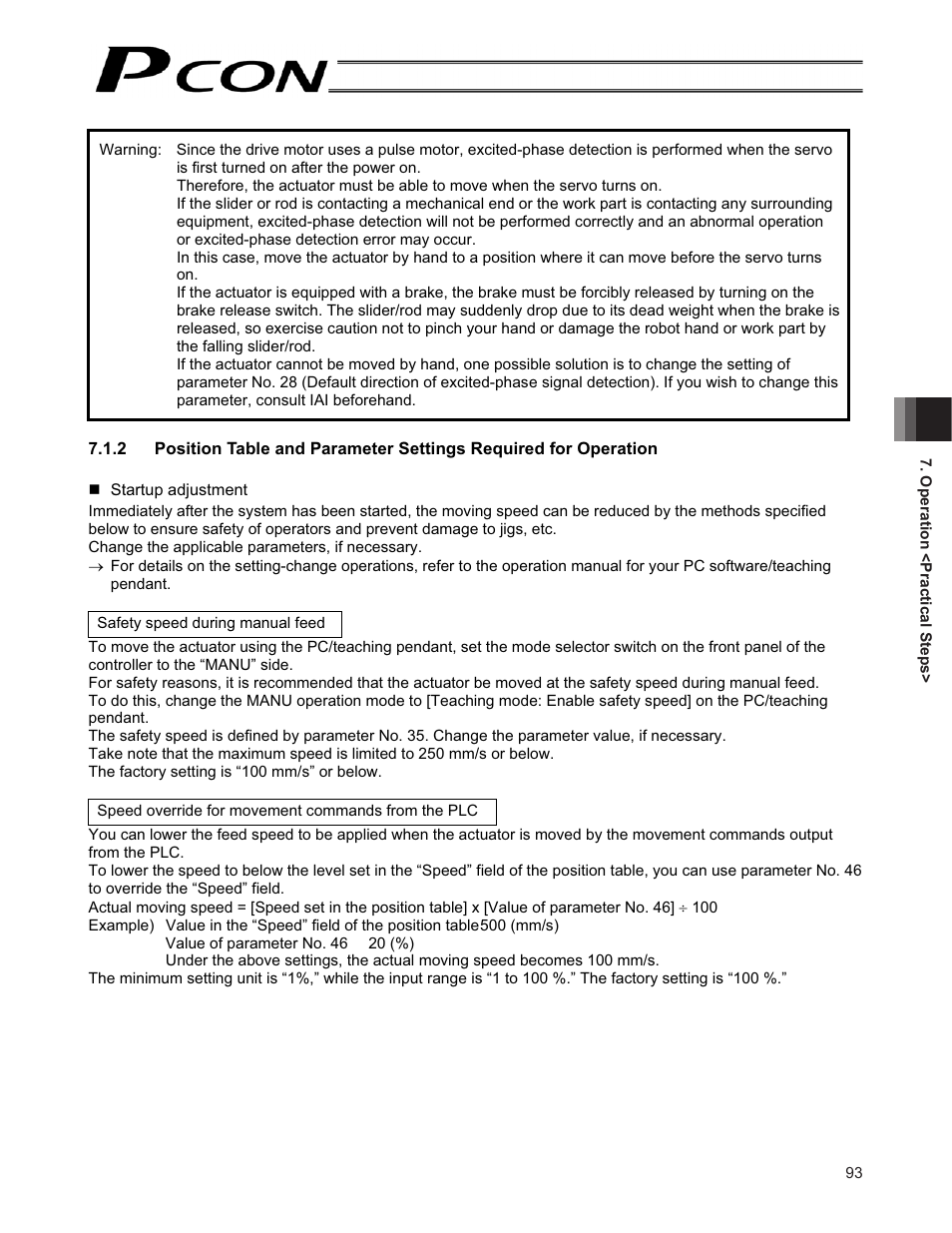 IAI America PCON-CF User Manual | Page 111 / 226