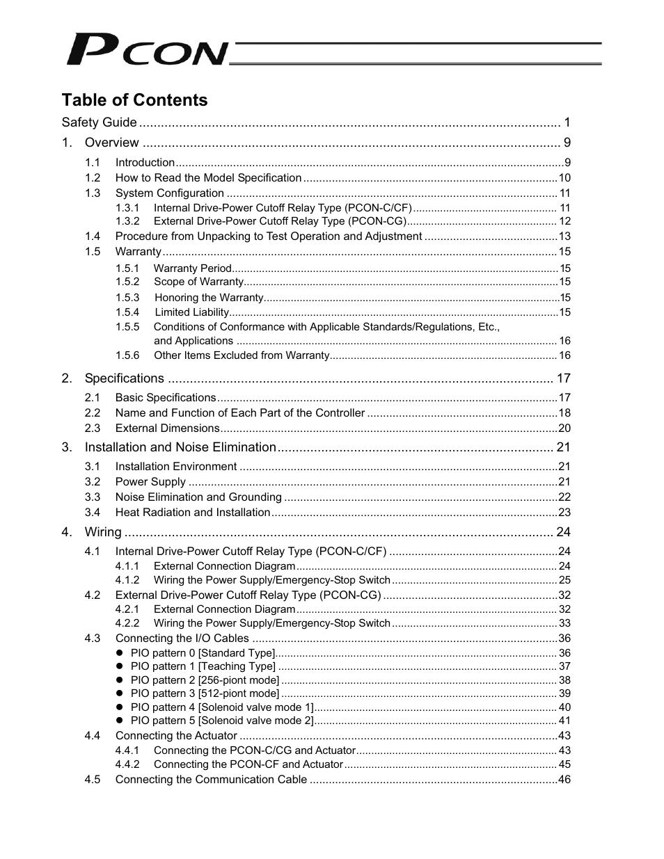 IAI America PCON-CF User Manual | Page 13 / 226