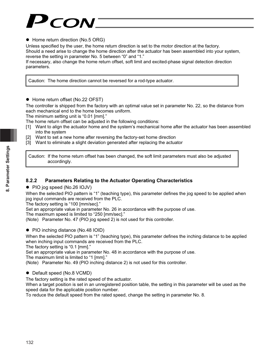 IAI America PCON-CF User Manual | Page 150 / 226