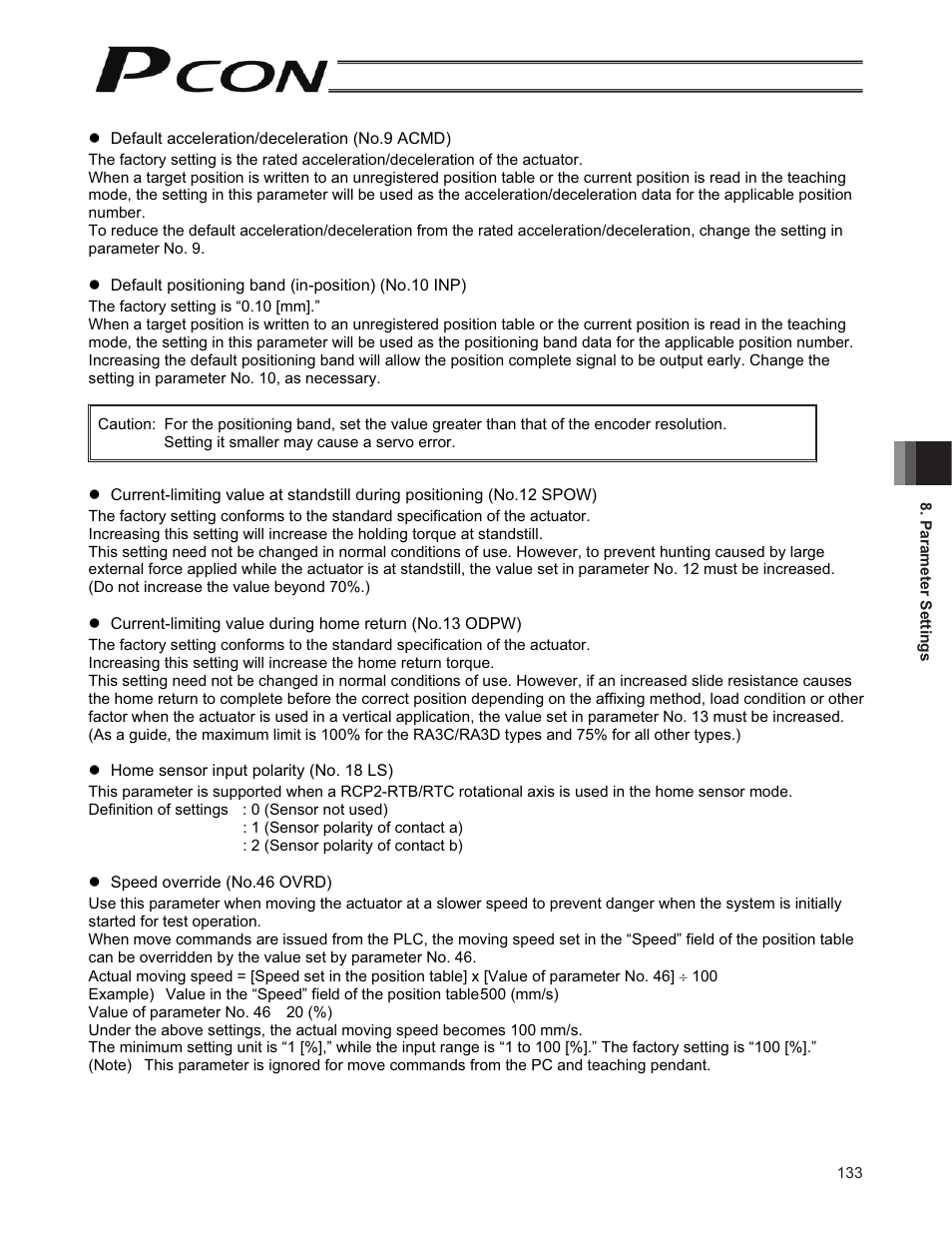 IAI America PCON-CF User Manual | Page 151 / 226