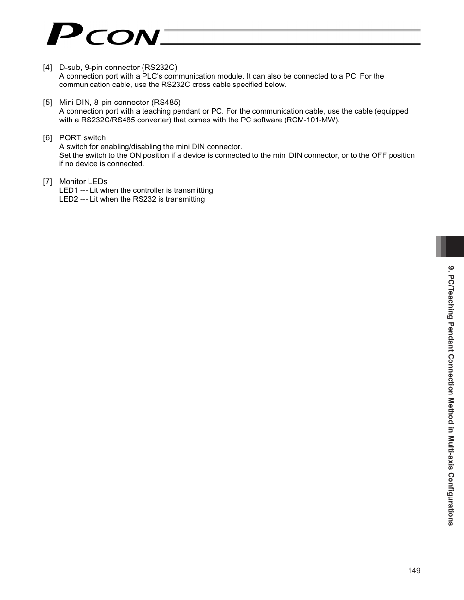 IAI America PCON-CF User Manual | Page 167 / 226