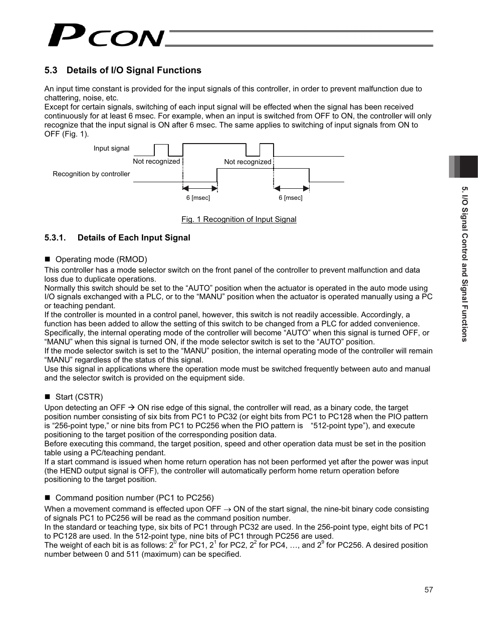 3 details of i/o signal functions | IAI America PCON-CF User Manual | Page 75 / 226