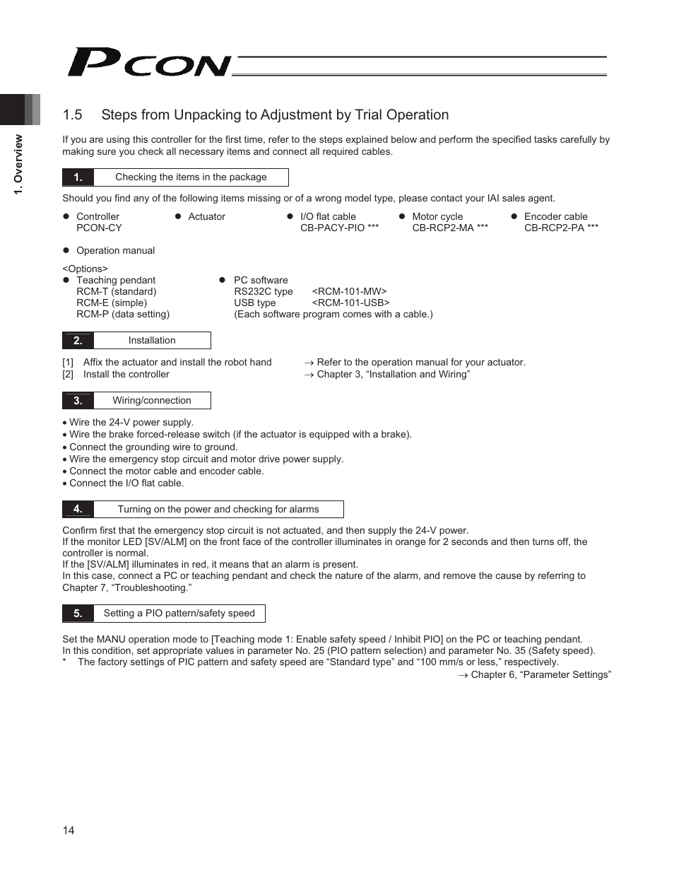 IAI America PCON-CY User Manual | Page 24 / 152
