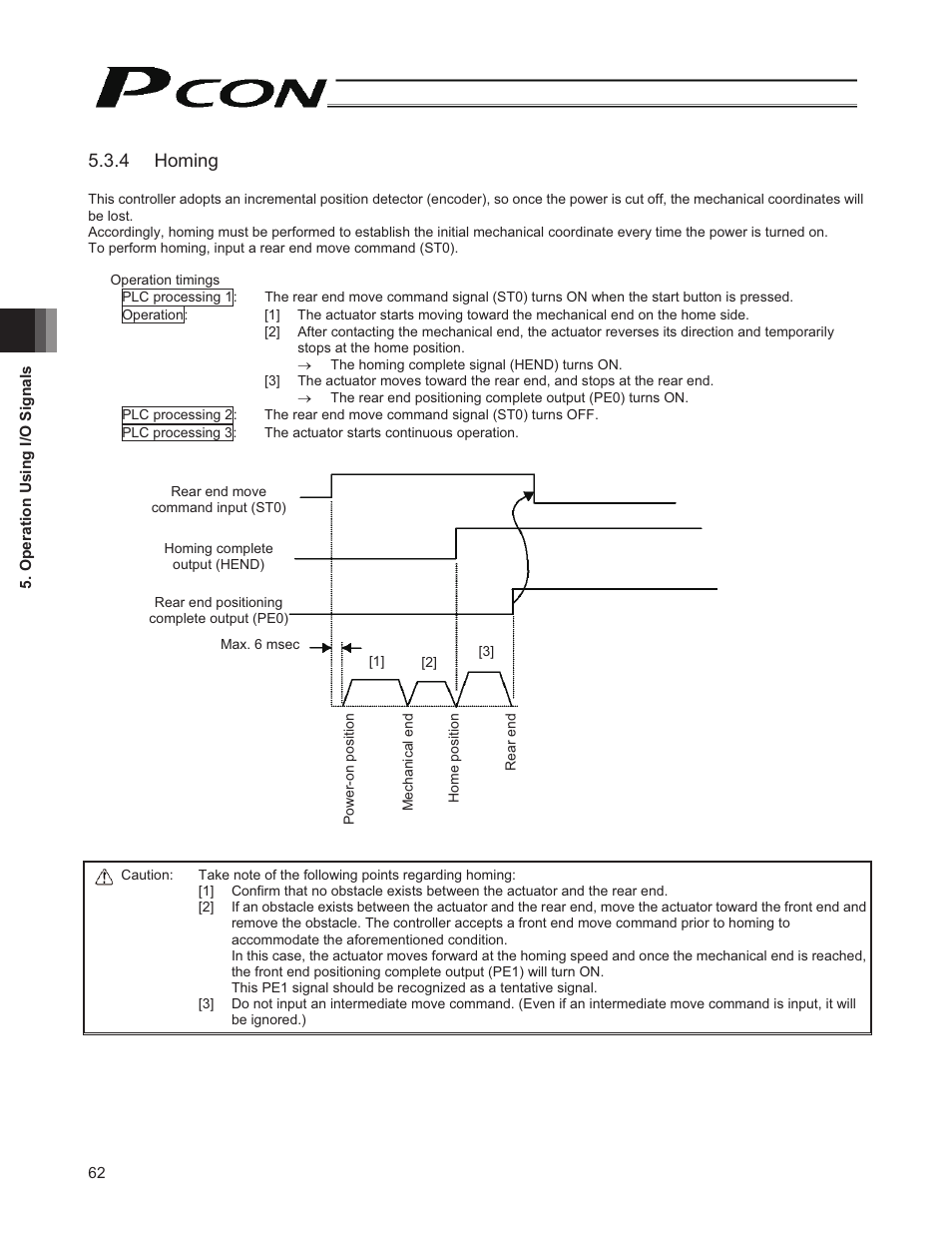 4 homing | IAI America PCON-CY User Manual | Page 72 / 152