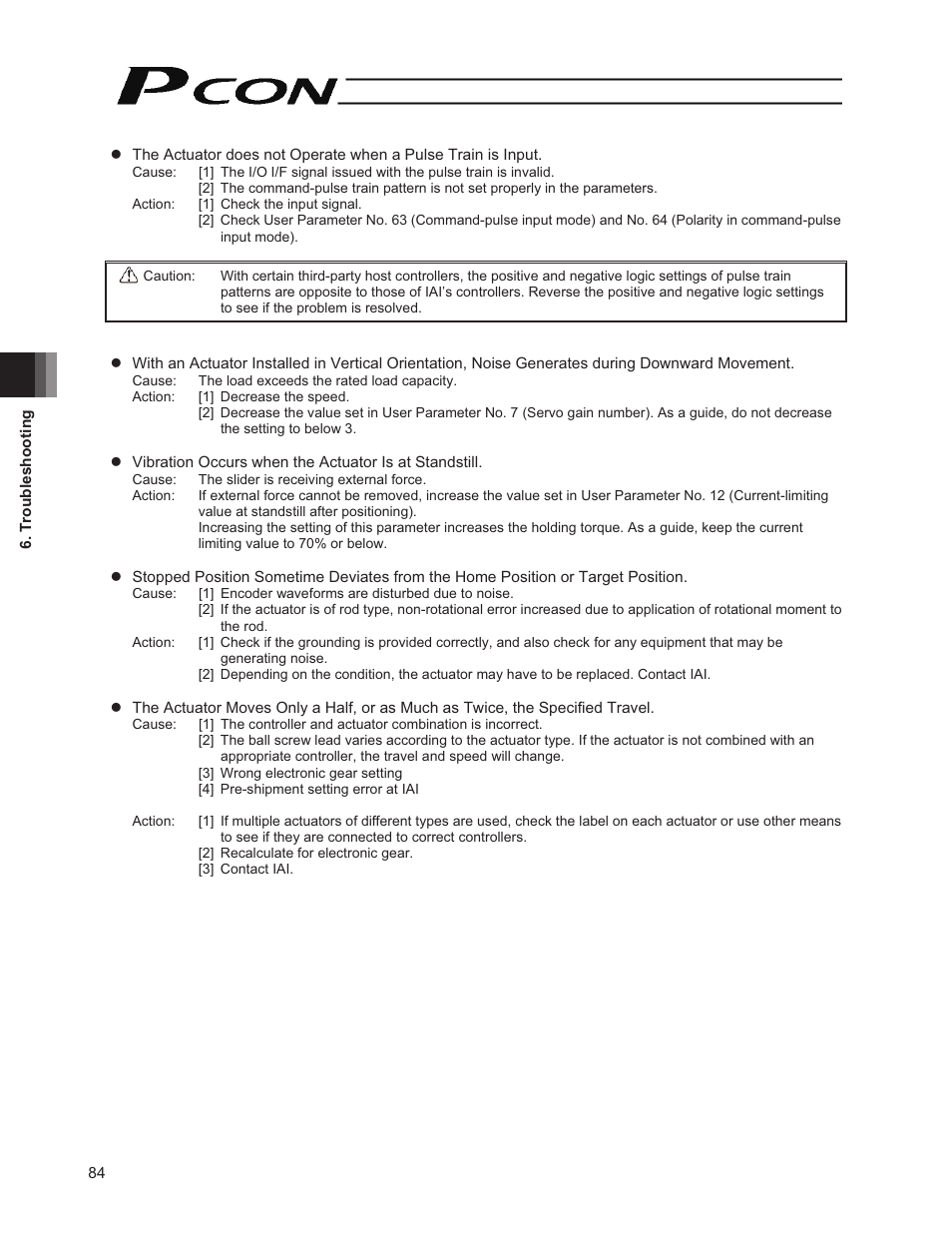 IAI America PCON-PO User Manual | Page 96 / 128