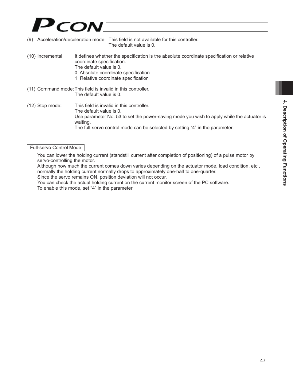 IAI America PCON-SE User Manual | Page 59 / 160