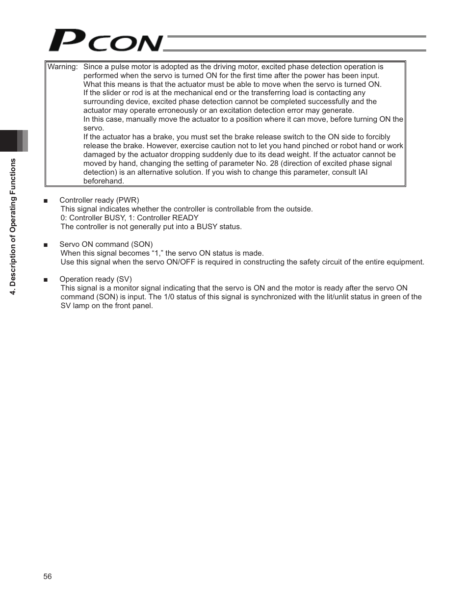 IAI America PCON-SE User Manual | Page 68 / 160