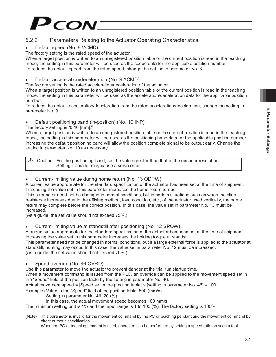 IAI America PCON-SE User Manual | Page 99 / 160