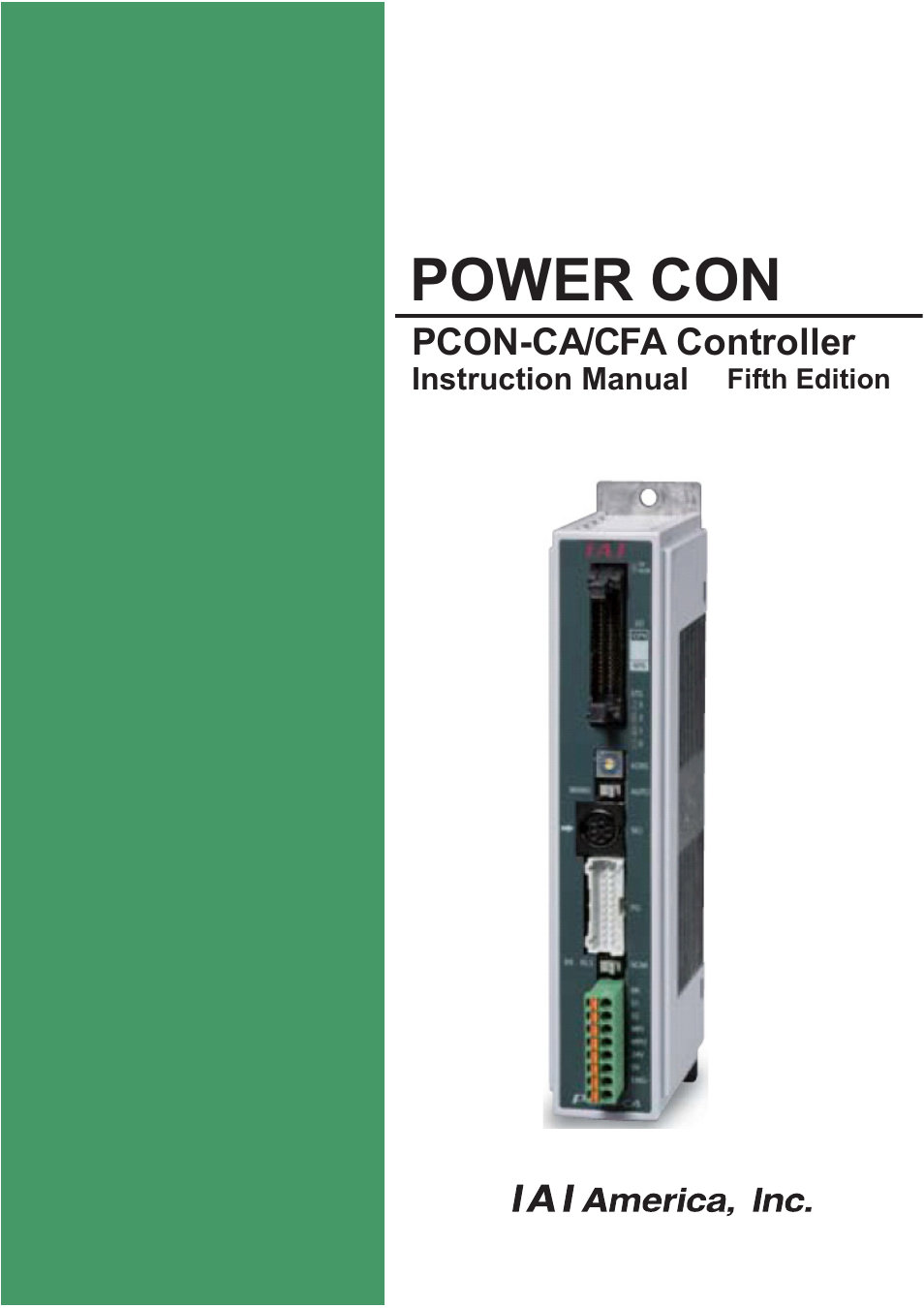 IAI America PCON-CA User Manual | 296 pages