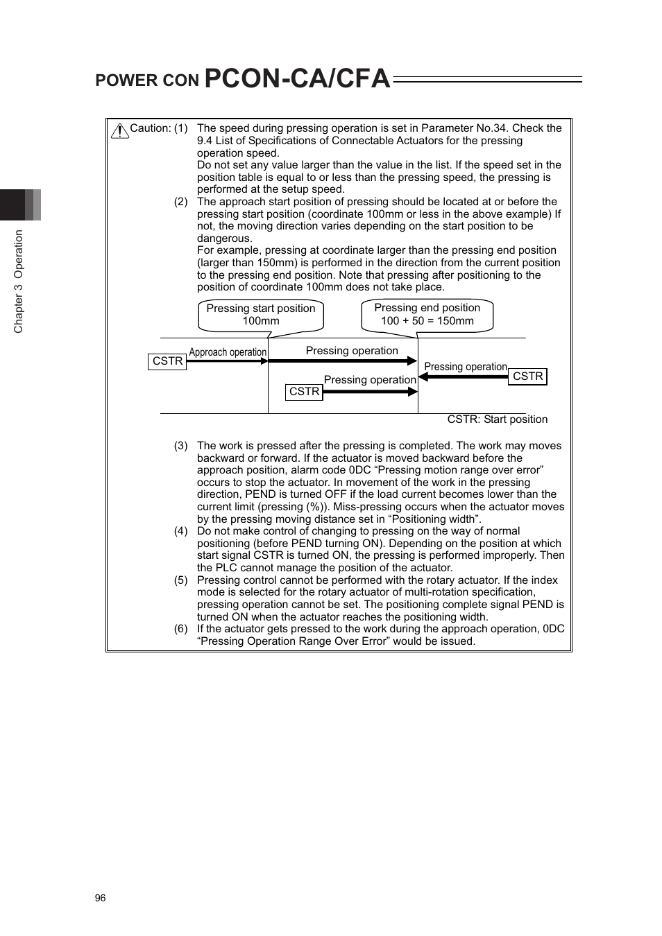 Pcon-ca/cfa, Power con | IAI America PCON-CA User Manual | Page 104 / 296