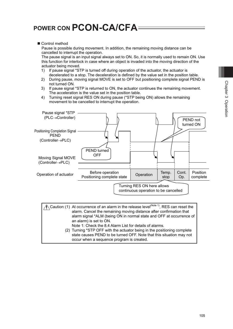 Pcon-ca/cfa, Power con | IAI America PCON-CA User Manual | Page 113 / 296