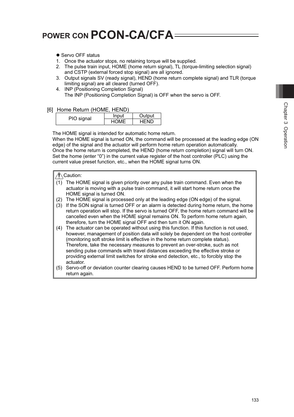 Pcon-ca/cfa, Power con | IAI America PCON-CA User Manual | Page 141 / 296