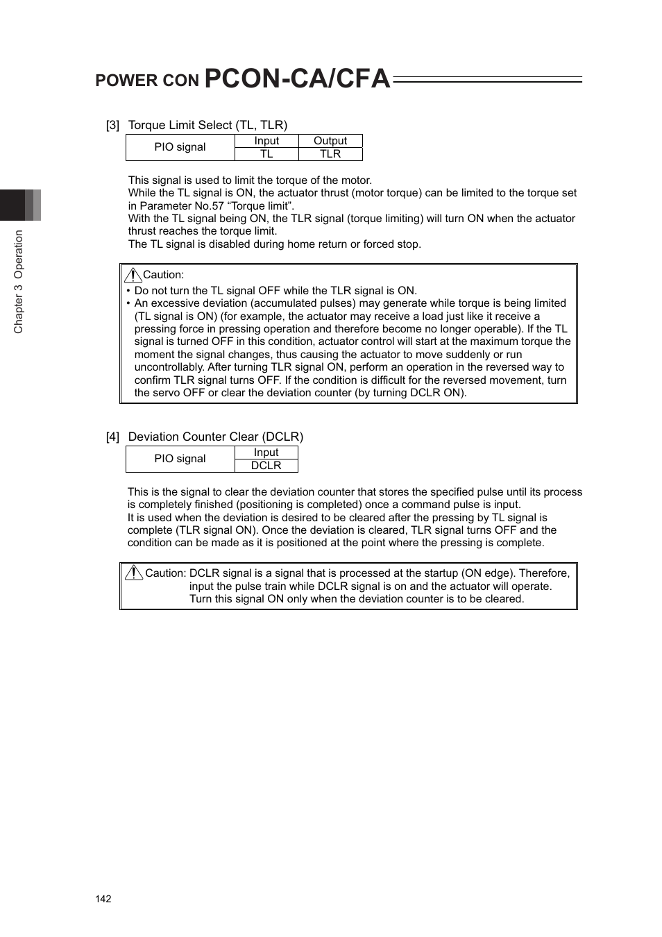 Pcon-ca/cfa, Power con | IAI America PCON-CA User Manual | Page 150 / 296