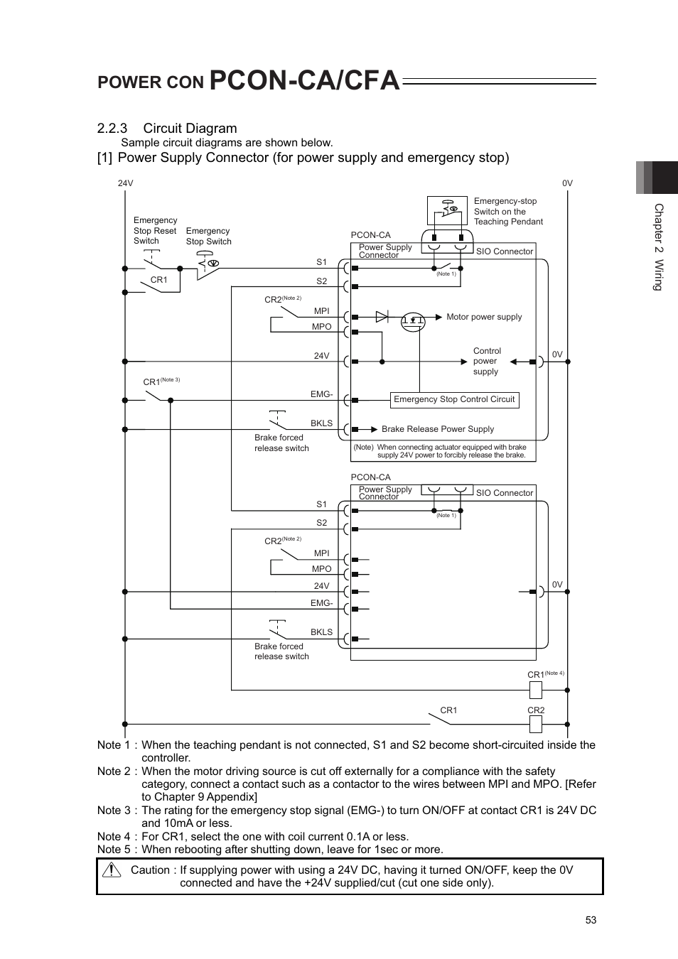 Pcon-ca/cfa, Power con, 3 circuit diagram | IAI America PCON-CA User Manual | Page 61 / 296