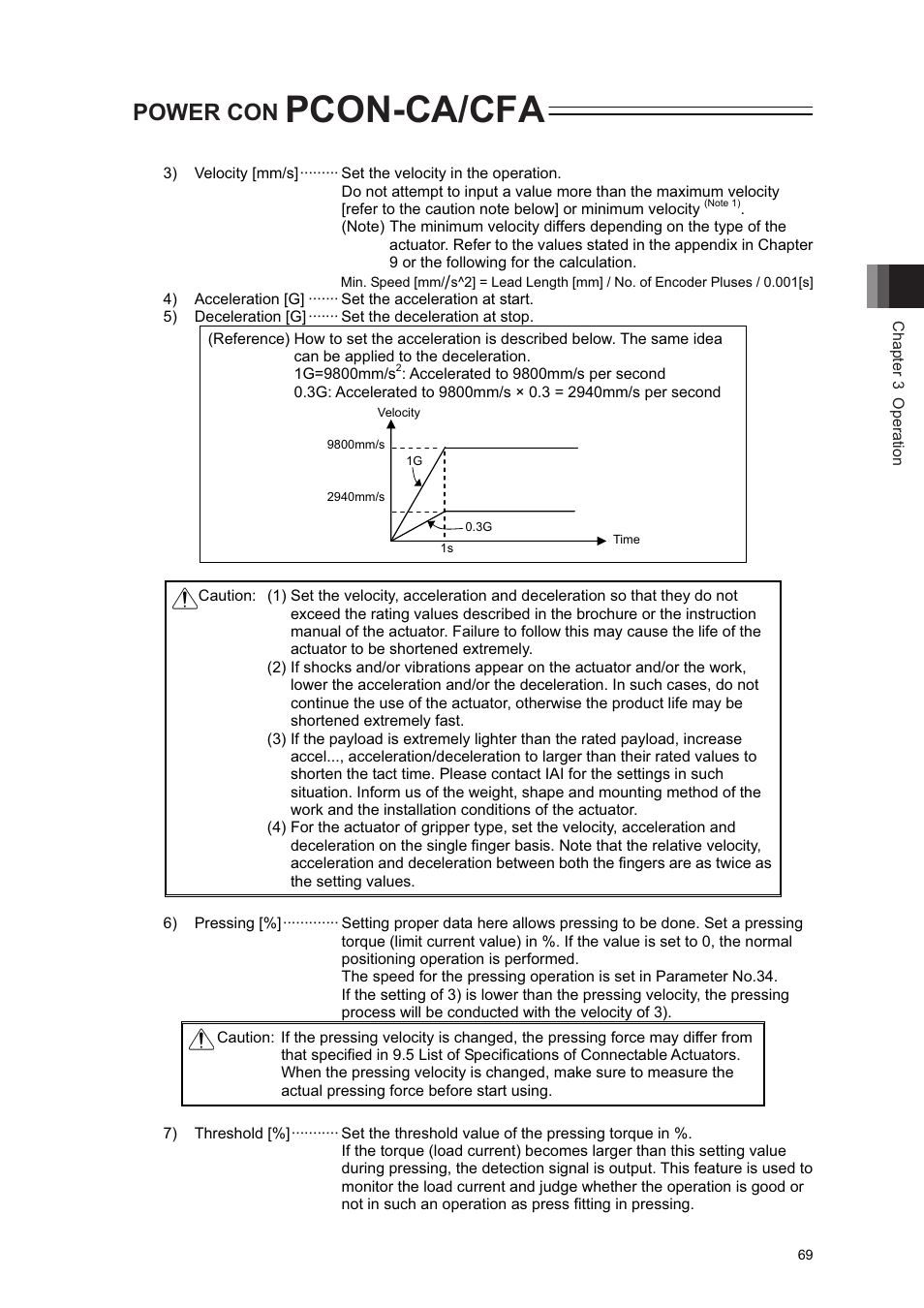 Pcon-ca/cfa, Power con | IAI America PCON-CA User Manual | Page 77 / 296