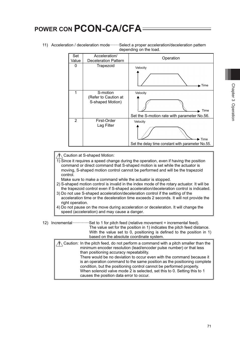 Pcon-ca/cfa, Power con | IAI America PCON-CA User Manual | Page 79 / 296