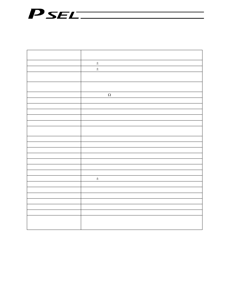 Chapter 2 specifications, Chapter 2, Specifications | Controller specifications | IAI America PSEL User Manual | Page 24 / 486