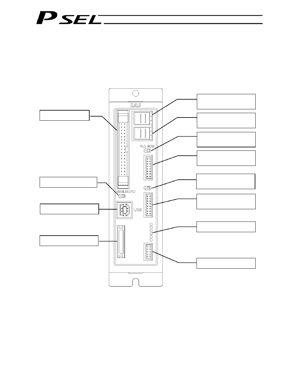 Name and function of each part, Name of each part | IAI America PSEL User Manual | Page 25 / 486