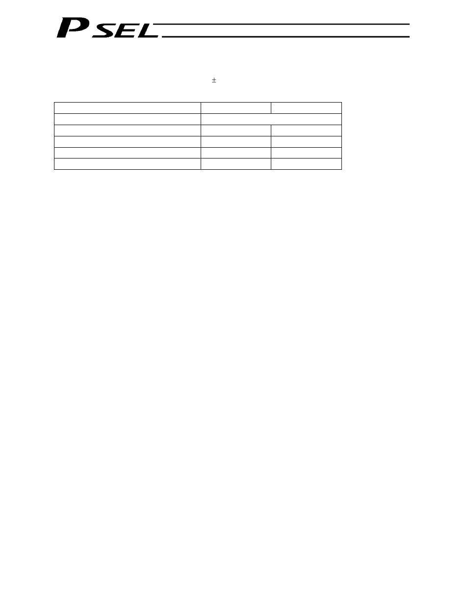 Supply voltage | IAI America PSEL User Manual | Page 43 / 486