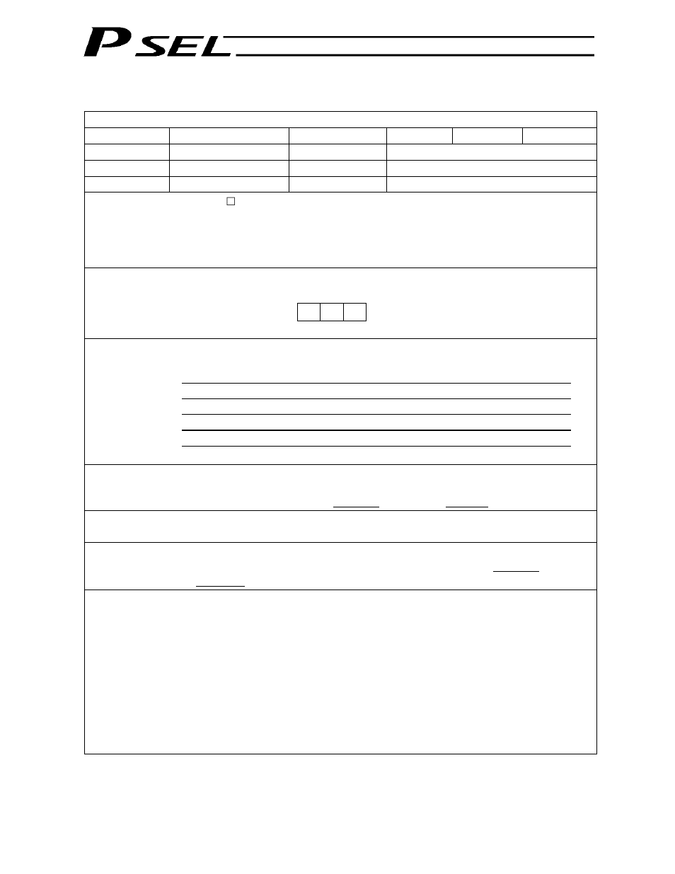 Trouble report sheet | IAI America PSEL User Manual | Page 481 / 486