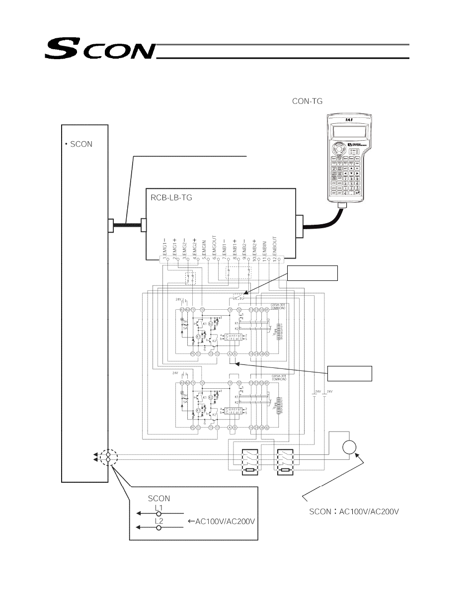 Motor power supply motor power supply | IAI America SCON-C User Manual | Page 60 / 252