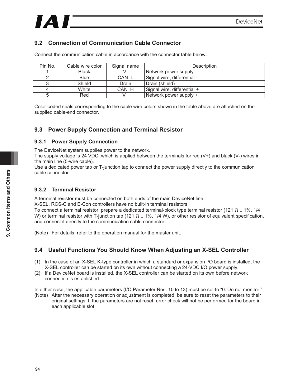 2 connection of communication cable connector, 3 power supply connection and terminal resistor | IAI America E-Con User Manual | Page 102 / 106