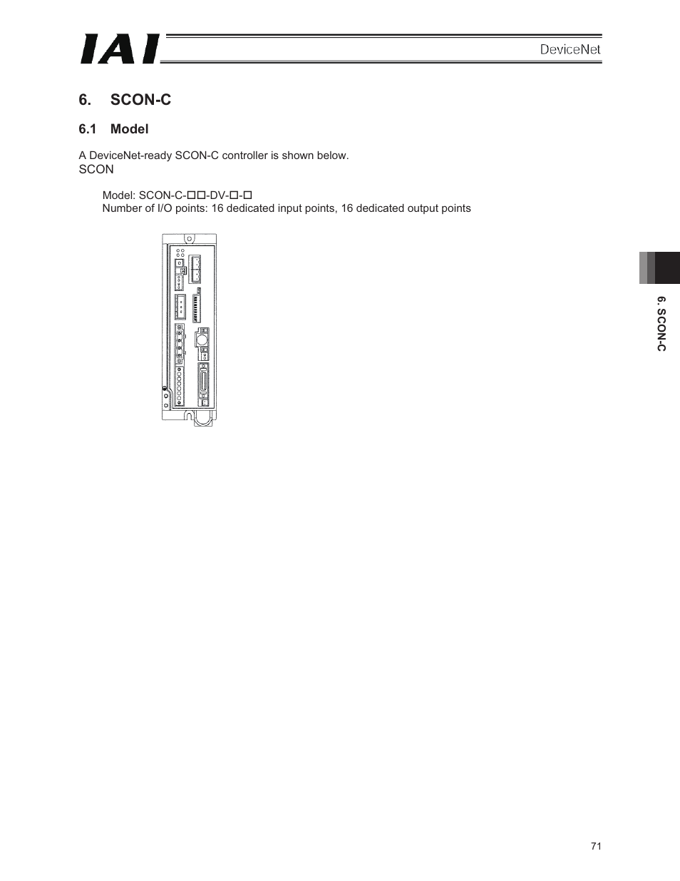 Scon-c, 1 model | IAI America E-Con User Manual | Page 79 / 106