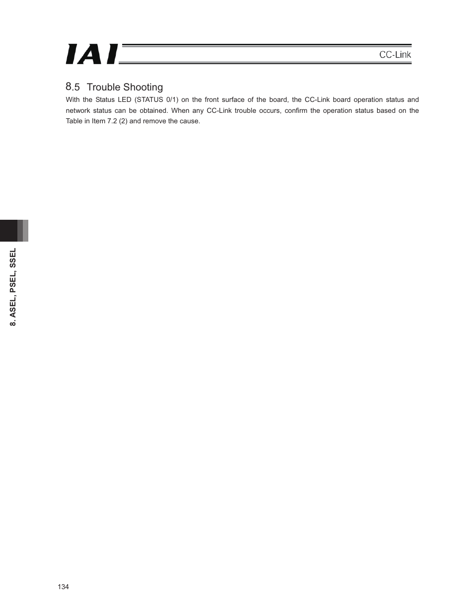 5 trouble shooting | IAI America E-Con User Manual | Page 142 / 152