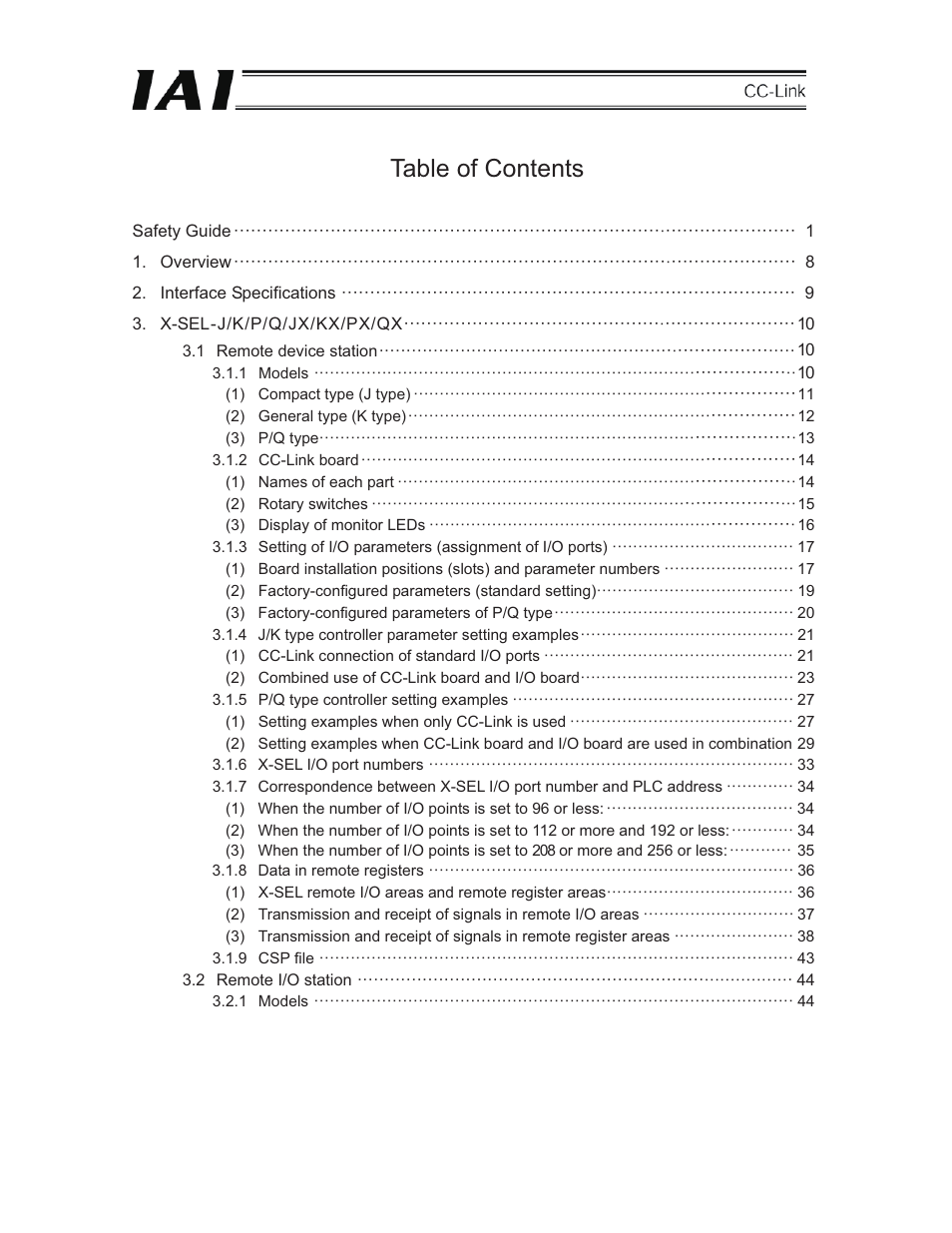 IAI America E-Con User Manual | Page 5 / 152