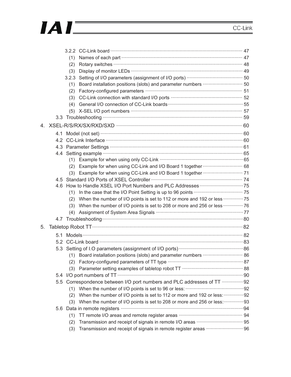 IAI America E-Con User Manual | Page 6 / 152