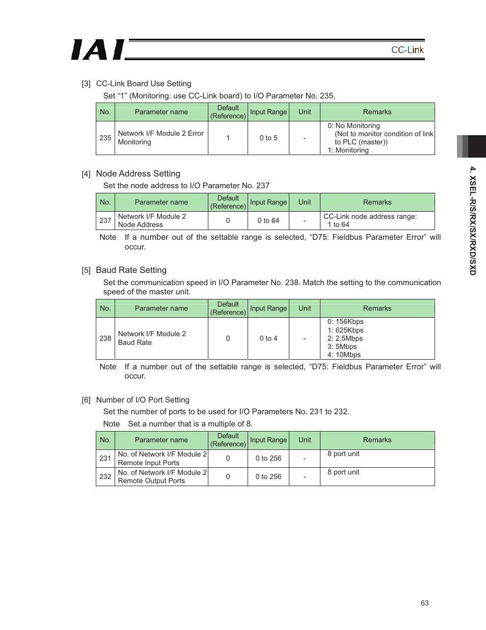 IAI America E-Con User Manual | Page 71 / 152