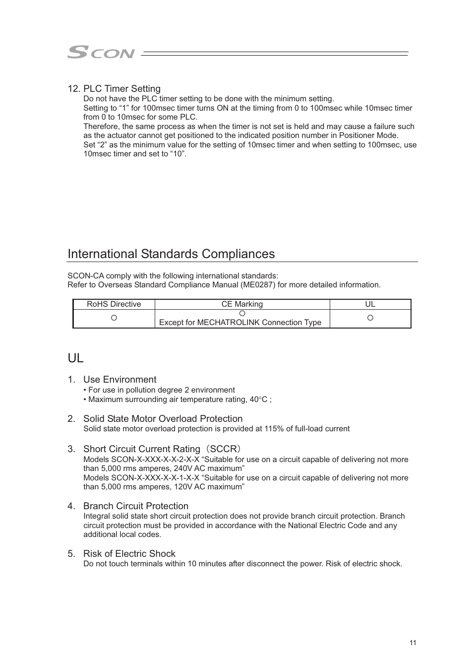 International standards compliances | IAI America SCON-CA User Manual | Page 21 / 354