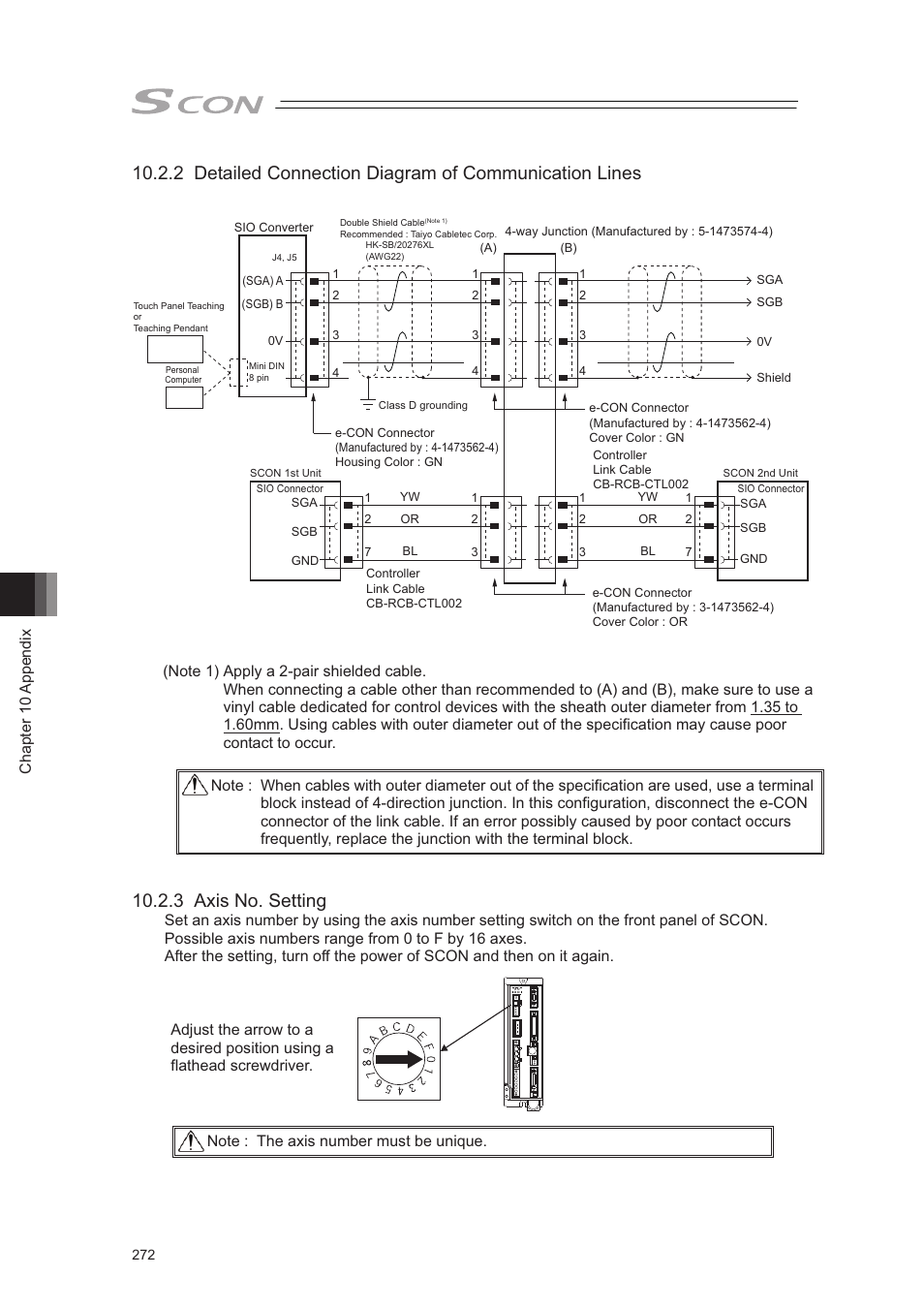 3 axis no. setting | IAI America SCON-CA User Manual | Page 282 / 354