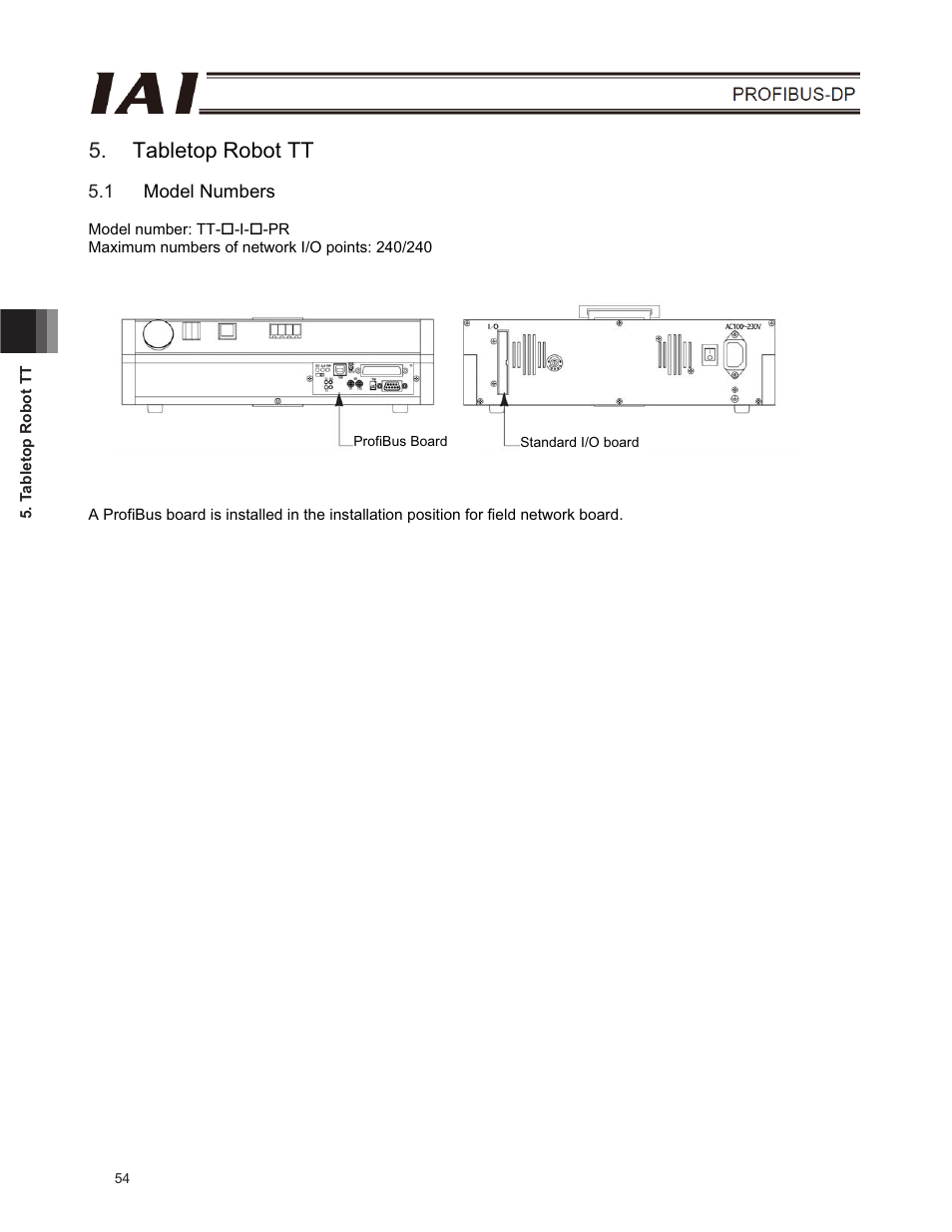 Tabletop robot tt, 1 model numbers | IAI America E-Con User Manual | Page 62 / 102