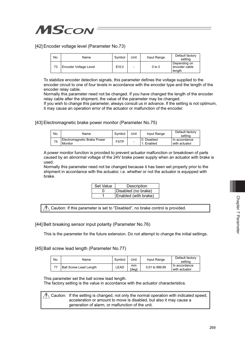 IAI America MSCON User Manual | Page 277 / 360