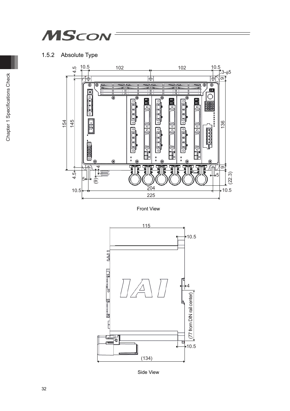 2 absolute type | IAI America MSCON User Manual | Page 40 / 360