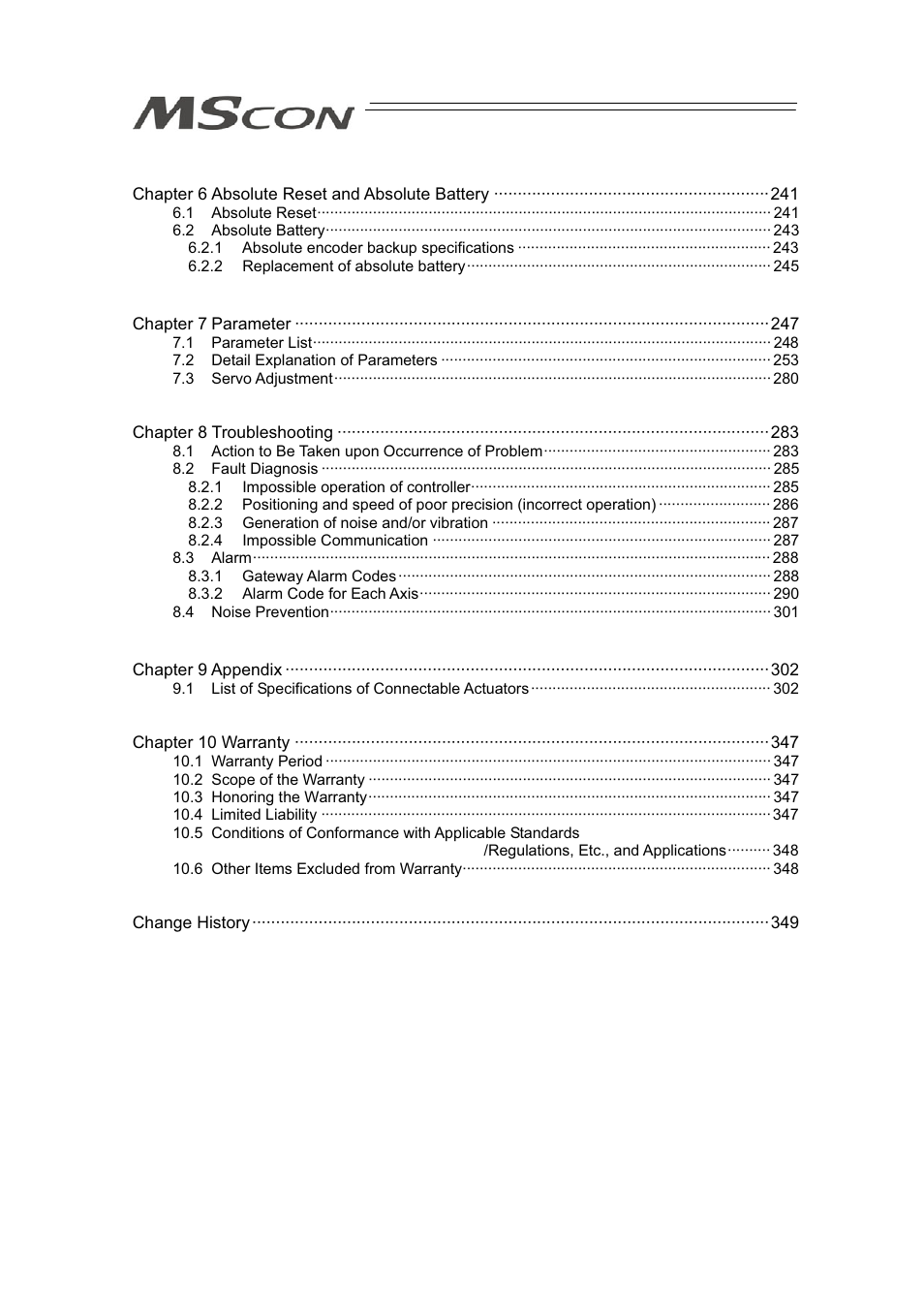 IAI America MSCON User Manual | Page 7 / 360