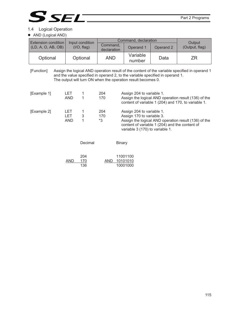 4 logical operation | IAI America SSEL User Manual | Page 137 / 494