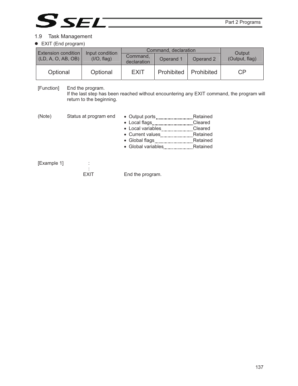 9 task management | IAI America SSEL User Manual | Page 159 / 494