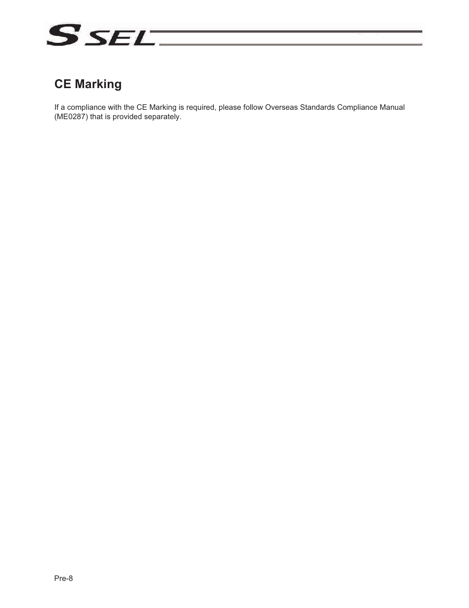 Ce marking | IAI America SSEL User Manual | Page 22 / 494